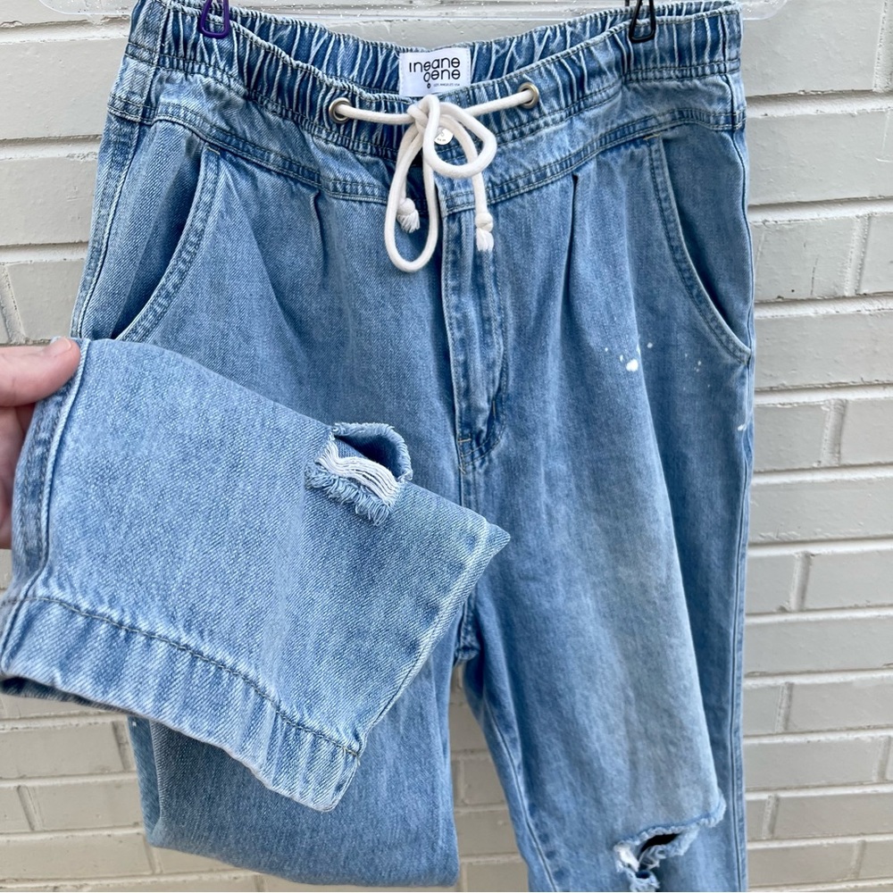 Insane Gene Pacific Coast Draw String High Waist Jeans Size Large